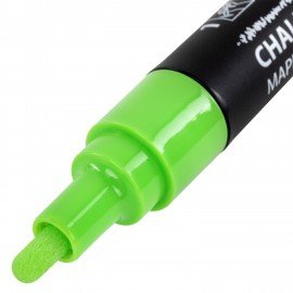 Маркер меловой CHALK LIQUID MARKER, ЗЕЛЕНЫЙ, 3 мм, стираемый, BRAUBERG "CHALK", 152587