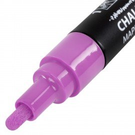 Маркер меловой CHALK LIQUID MARKER, ФИОЛЕТОВЫЙ, 3 мм, стираемый, BRAUBERG "CHALK", 152588