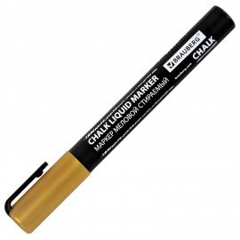 Маркеры меловые CHALK LIQUID MARKER, МЕТАЛЛИК НАБОР 8 ЦВ, 3 мм, стираемые, BRAUBERG "CHALK", 152599