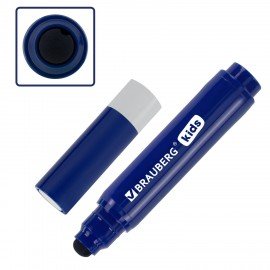 Фломастеры супер смываемые толстые для малышей BRAUBERG KIDS, 6 цветов, ПВХ-упаковка, 152604