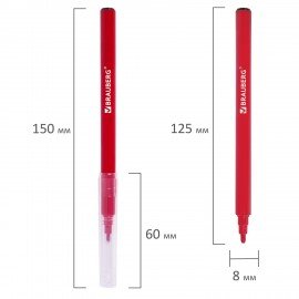 Фломастеры кросс-серия МОНСТРИКИ, 12 цветов, вентилируемый колпачок, картонная коробка с европодвесом, BRAUBERG, 152622
