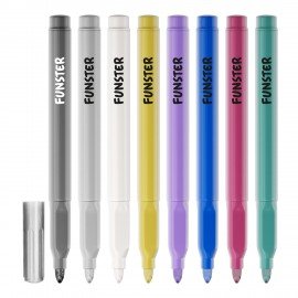 Фломастеры FUNSTER (ФАНСТЕР) "METALLIC" 8 цветов металлик, ударопрочный наконечник, 152630