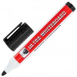 Маркеры стираемые для белой доски НАБОР 4 ЦВЕТА, BRAUBERG "ULTRA WHITEBOARD MARKER", 3 мм, 152635