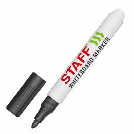Маркер стираемый для белой доски ЧЕРНЫЙ, STAFF "BASIC" WBM-200, 1-3 мм, хххххх, 152638