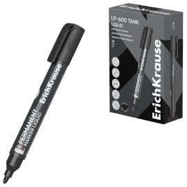 Маркер перманентный с жидкими чернилами ERICH KRAUSE LP-600 Tank Liquid, ЧЕРНЫЙ, 2,5, 48769