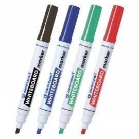 Маркеры стираемые для белой доски НАБОР 4 ЦВЕТА CENTROPEN "Dry-Wipe", 8569/4, 1-4,5мм, 585690401