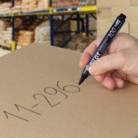 Маркер перманентный PILOT, ЧЕРНЫЙ, круглый наконечник 1-3 мм, SCA-100 B