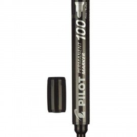 Маркер перманентный PILOT, ЧЕРНЫЙ, круглый наконечник 1-3 мм, SCA-100 B