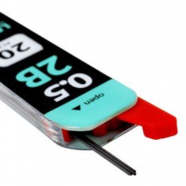 Грифели запасные 0,5 мм, 2B, BRAUBERG, КОМПЛЕКТ 20 шт., "Black Jack", 180448