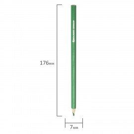 Карандаши цветные BRAUBERG "Star Patrol", 12 цветов, шестигранные, грифель 3 мм, натуральное дерево, 180532