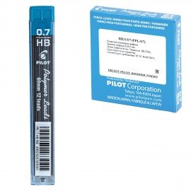 Грифели запасные PILOT, КОМПЛЕКТ 12 шт., PPL-7, HB, 0,7 мм, PPL-7 HB