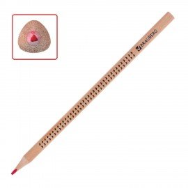 Карандаши цветные BRAUBERG "Цветы", 12 цветов, трехгранные, лакированные, грифель 3 мм, натуральное дерево, 181288