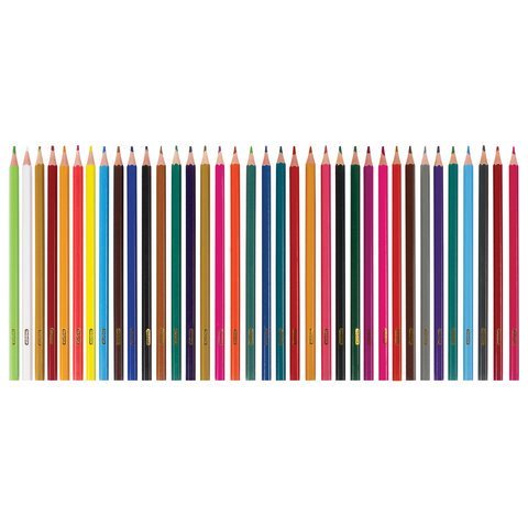 Карандаши цветные ПИФАГОР "ЖИРАФ", 36 цветов, пластиковые, классические заточенные, 181332