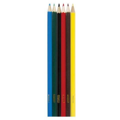 Карандаши цветные ПИФАГОР "ЭНИКИ-БЕНИКИ", 6 цветов, классические, заточенные, 181345