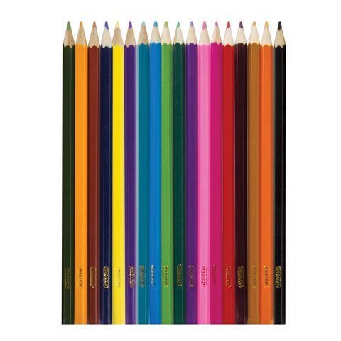 Карандаши цветные ПИФАГОР "ЭНИКИ-БЕНИКИ", 18 цветов, классические, заточенные, 181347