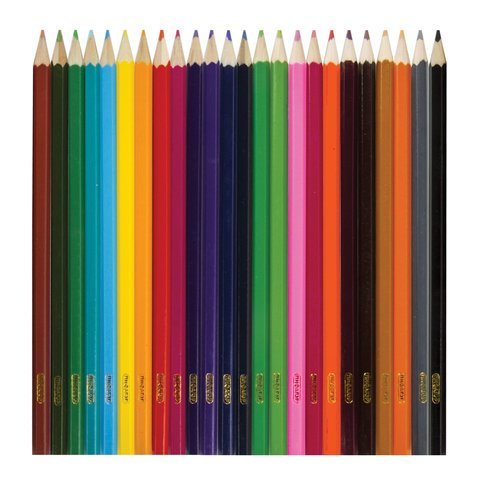 Карандаши цветные ПИФАГОР "ЭНИКИ-БЕНИКИ", 24 цвета, классические, заточенные, 181348