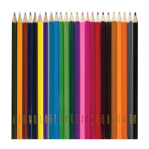 Карандаши цветные ПИФАГОР "БАБОЧКИ", 24 цвета, классические, заточенные, 181353