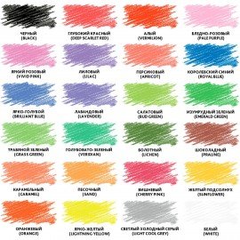 Карандаши цветные BRAUBERG PREMIUM, 24 цвета, шестигранные, грифель 3,3 мм, натуральное дерево, 181658