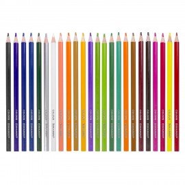 Карандаши цветные BRAUBERG PREMIUM, 24 цвета, трехгранные, грифель 3 мм, 181663