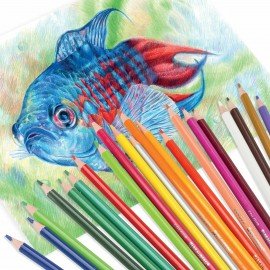 Карандаши цветные BRAUBERG PREMIUM, 36 цветов, трехгранные, грифель 3 мм, 181664