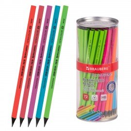 Карандаш чернографитный BRAUBERG "ULTRA COLOR", 1 шт., HB, пластиковый, 181707