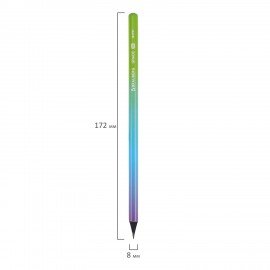 Карандаш чернографитный BRAUBERG "Grade", 1 шт., HB, корпус ассорти, 181757