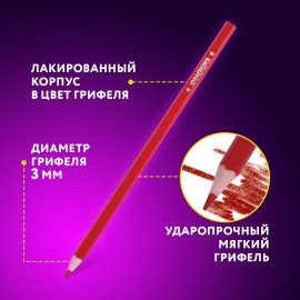 Карандаши цветные ЮНЛАНДИЯ "ДОМИКИ", 24 цвета, шестигранные, грифель 3 мм, 181838