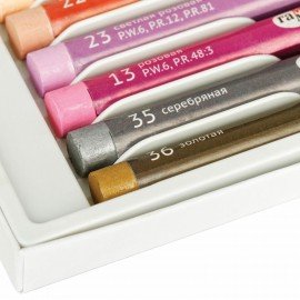 Пастель масляная ГАММА "Студия", 36 цветов, круглое сечение, картонная упаковка, 160320207