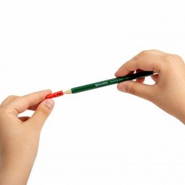 Карандаш механический цанговый 2 мм, BRAUBERG STYLE, HB, встроенная точилка, корпус ассорти, 181960