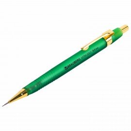 Карандаш механический 0,5 мм, HB, BRAUBERG EXTRA GOLD, ластик, корпус SOFT TOUCH, ассорти, 181963