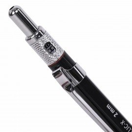 Карандаш механический цанговый 2 мм, HB, BRAUBERG "METALLIC X-20", металлические детали, 181976
