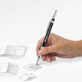 Карандаш механический цанговый 2 мм, HB, BRAUBERG "METALLIC X-20", металлические детали, 181976