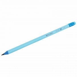 Набор карандашей чернографитных с ластиком BRAUBERG "PASTEL" 12 шт., HB, 181997