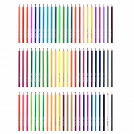 Карандаши цветные BRAUBERG KIDS NEW, 72 цвета, трехгранные, грифель 3 мм, 182005