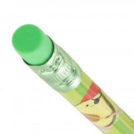 Карандаш чернографитный BRAUBERG "AVOCADO", 1 шт, HB, с ластиком, корпус ассорти, 182015