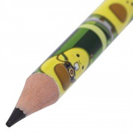 Набор карандашей чернографитных BRAUBERG "AVOCADO", 12 штук, HB, с ластиком, 182032