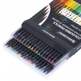 Карандаши цветные чёрное дерево BRAUBERG BLACK WOOD, 36 цветов, мягкий грифель, 182042