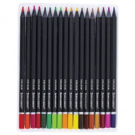 Карандаши цветные чёрное дерево BRAUBERG BLACK WOOD, 36 цветов, мягкий грифель, 182042