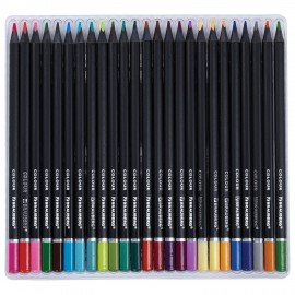 Карандаши цветные чёрное дерево BRAUBERG BLACK WOOD, 75 цветов, мягкий грифель, 182044