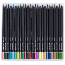 Карандаши цветные чёрное дерево BRAUBERG BLACK WOOD, 100 цветов, мягкий грифель, 182045