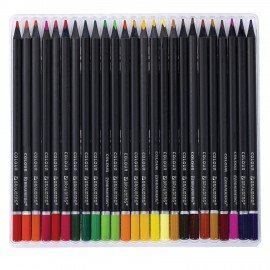 Карандаши цветные чёрное дерево BRAUBERG BLACK WOOD, 100 цветов, мягкий грифель, 182045