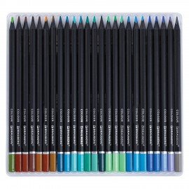 Карандаши цветные чёрное дерево BRAUBERG BLACK WOOD, 100 цветов, мягкий грифель, 182045