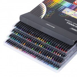 Карандаши цветные чёрное дерево BRAUBERG BLACK WOOD, 120 цветов, мягкий грифель, 182046