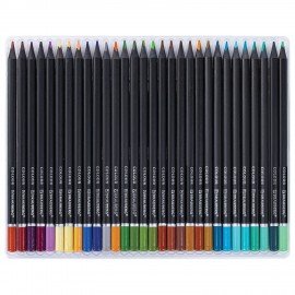 Карандаши цветные чёрное дерево BRAUBERG BLACK WOOD, 120 цветов, мягкий грифель, 182046