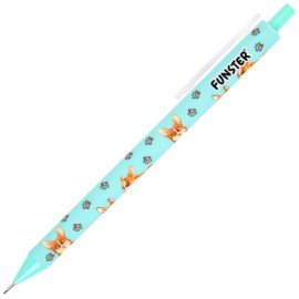 Карандаш механический 0,7 мм с принтом FUNSTER "CORGI", корпус soft-touch ассорти, 182060