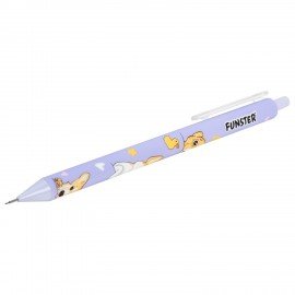Карандаш механический 0,7 мм с принтом FUNSTER "CORGI", корпус soft-touch ассорти, 182060
