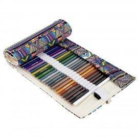 Карандаши цветные стираемые в пенале-скрутке BRAUBERG 48 цветов + точилка и ластик, 182071