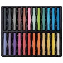 Пастель сухая художественная BRAUBERG ART "Летние ночи", 24 цвета, круглое сечение, 182090