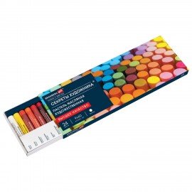 Пастель масляная художественная BRAUBERG ART "Секреты художника", 24 цвета, круглое с, 182096