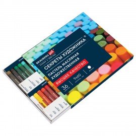 Пастель масляная художественная BRAUBERG ART "Секреты художника", 36 цветов, круглое сечение, 182097